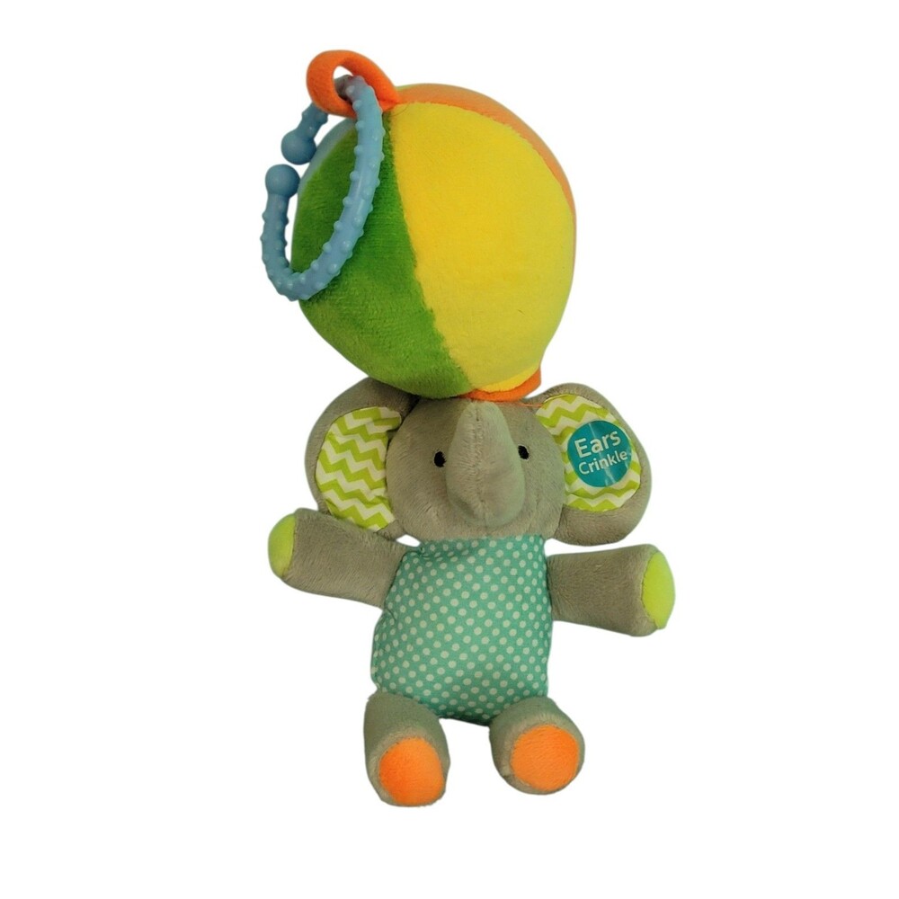 2023 Cribmates Elephant Crinkly Ears Shakes When Pulled